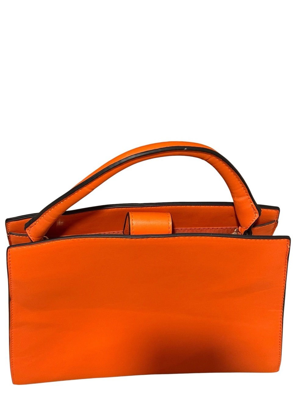 A new day Sleek Orange Top-Handle Satchel - Picture 2 of 7